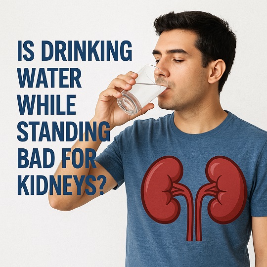 Is drinking water while standing bad