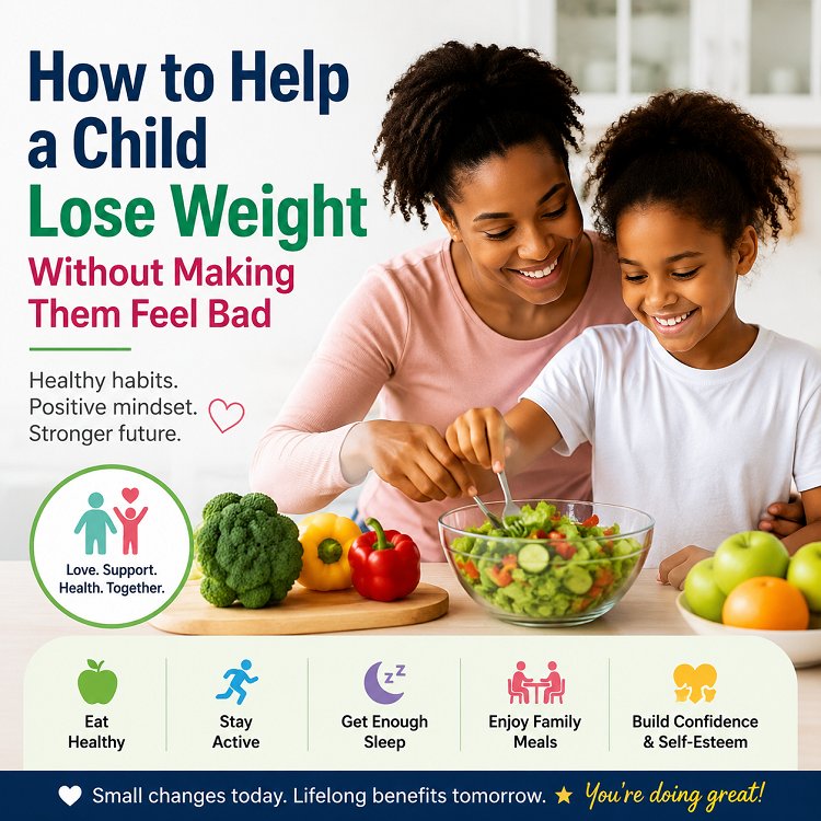 How to Help a Child Lose Weight Without Making Them Feel Bad