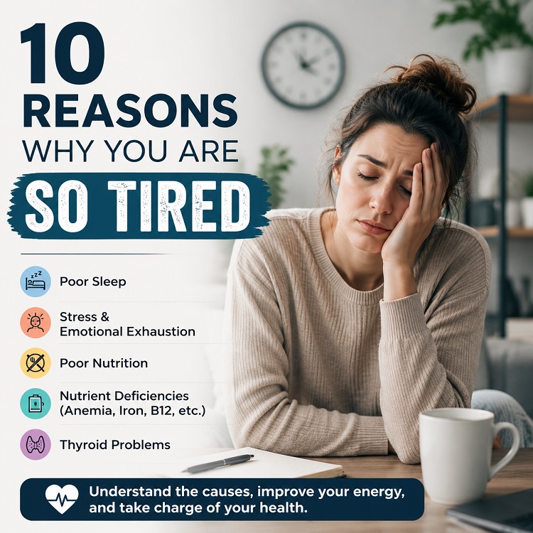 10 Reasons Why You Are So Tired